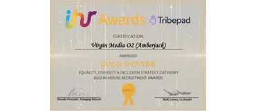 IHR Awards - Gold Winner - Equality, Diversity & Inclusion Strategy Category 2022